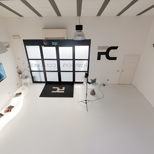 Reception della Fashion Concept, agenzia di model management a Firenze, Roma e Milano. Ambiente moderno e accogliente.